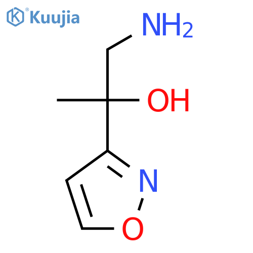 1-amino-2-(1,2-oxazol-3-yl)propan-2-ol structure