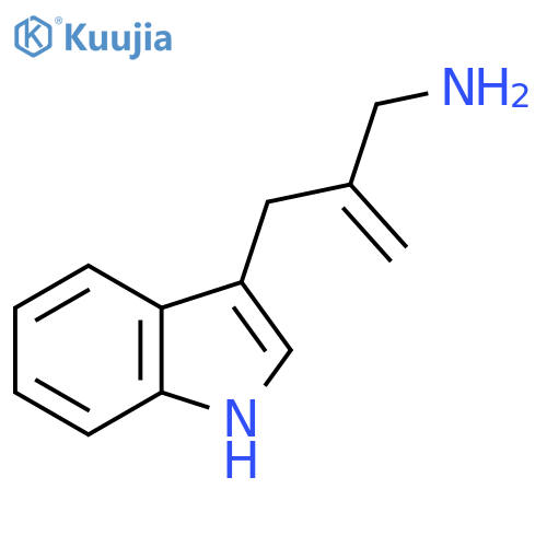 3-2-(aminomethyl)prop-2-en-1-yl-1H-indole structure