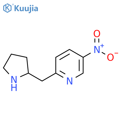5-nitro-2-(pyrrolidin-2-yl)methylpyridine structure