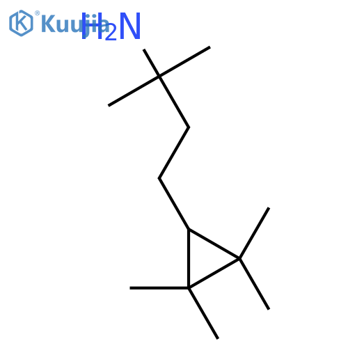 2-methyl-4-(2,2,3,3-tetramethylcyclopropyl)butan-2-amine structure
