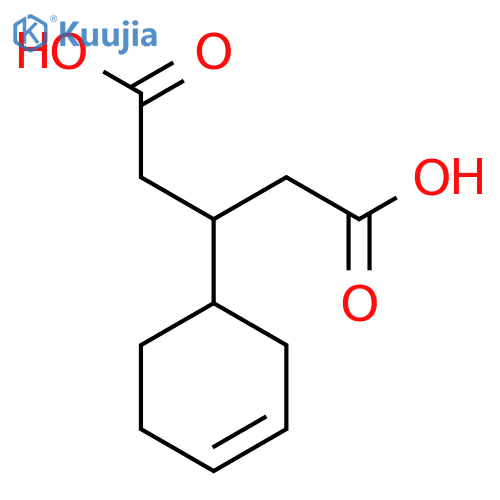 3-(cyclohex-3-en-1-yl)pentanedioic acid structure