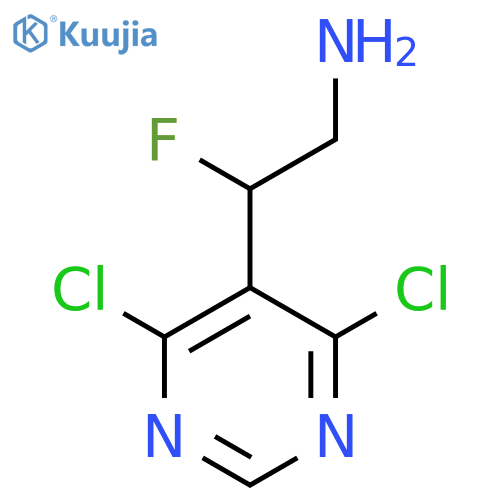 2-(4,6-dichloropyrimidin-5-yl)-2-fluoroethan-1-amine structure
