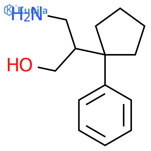 3-amino-2-(1-phenylcyclopentyl)propan-1-ol structure