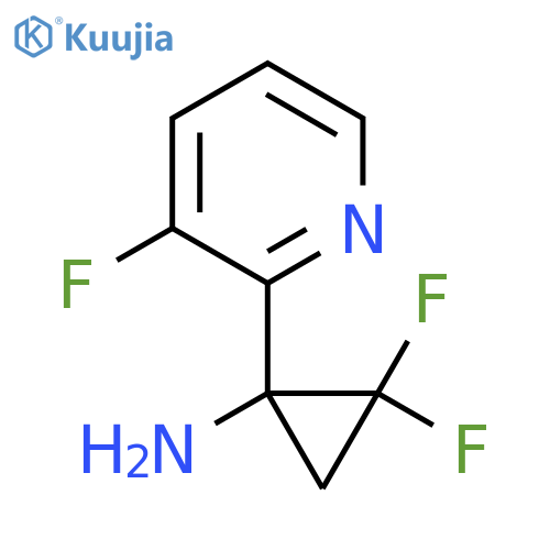 2,2-difluoro-1-(3-fluoropyridin-2-yl)cyclopropan-1-amine structure