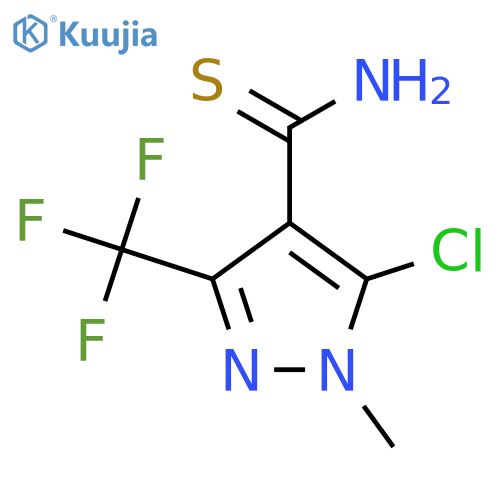 5-chloro-1-methyl-3-(trifluoromethyl)-1H-pyrazole-4-carbothioamide structure