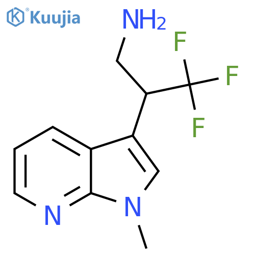 3,3,3-trifluoro-2-{1-methyl-1H-pyrrolo2,3-bpyridin-3-yl}propan-1-amine structure