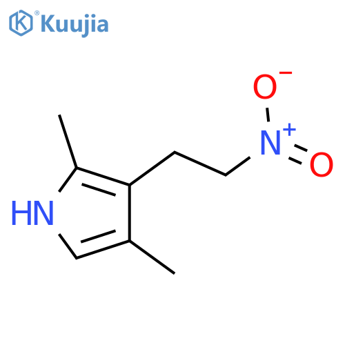 2,4-dimethyl-3-(2-nitroethyl)-1H-pyrrole structure