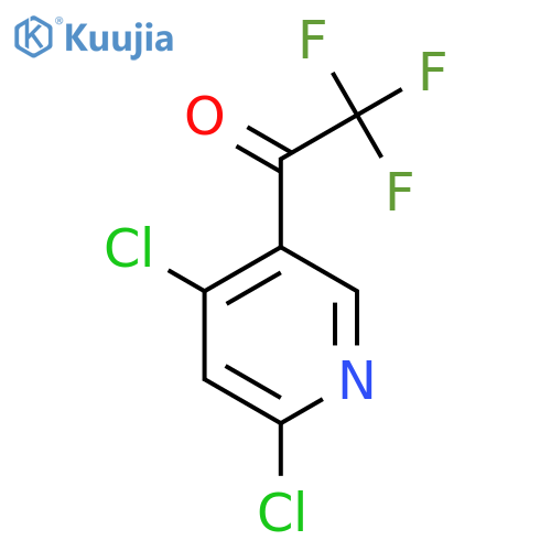 1-(4,6-dichloropyridin-3-yl)-2,2,2-trifluoroethan-1-one structure