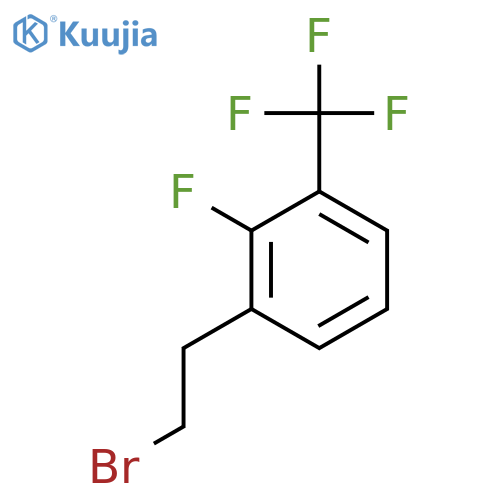 1-(2-bromoethyl)-2-fluoro-3-(trifluoromethyl)benzene structure