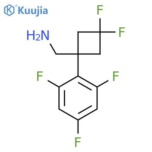 3,3-difluoro-1-(2,4,6-trifluorophenyl)cyclobutylmethanamine structure
