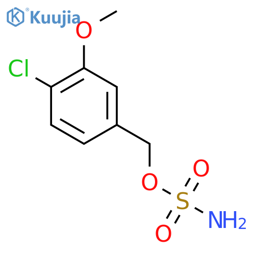 (4-chloro-3-methoxyphenyl)methyl sulfamate structure