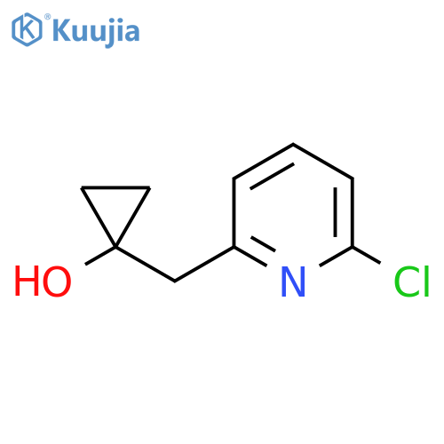 1-(6-chloropyridin-2-yl)methylcyclopropan-1-ol structure