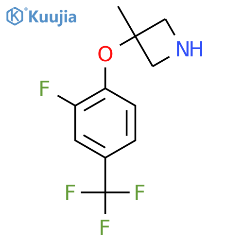 3-2-fluoro-4-(trifluoromethyl)phenoxy-3-methylazetidine structure