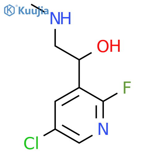 1-(5-chloro-2-fluoropyridin-3-yl)-2-(methylamino)ethan-1-ol structure