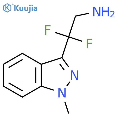 2,2-difluoro-2-(1-methyl-1H-indazol-3-yl)ethan-1-amine structure