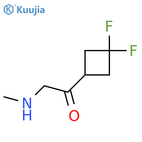 1-(3,3-difluorocyclobutyl)-2-(methylamino)ethan-1-one structure