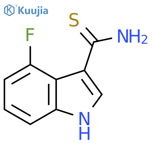 4-fluoro-1H-indole-3-carbothioamide structure