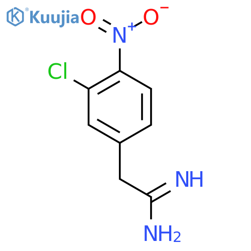 2-(3-chloro-4-nitrophenyl)ethanimidamide structure