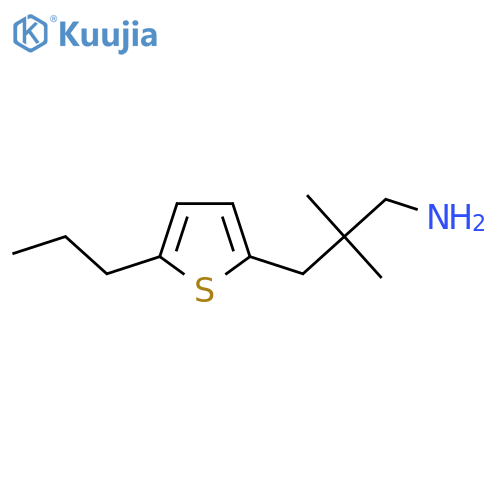2,2-dimethyl-3-(5-propylthiophen-2-yl)propan-1-amine structure