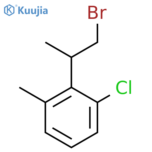 2-(1-bromopropan-2-yl)-1-chloro-3-methylbenzene structure