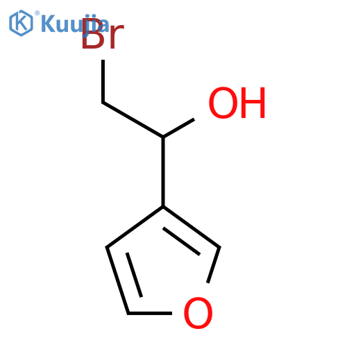 2-bromo-1-(furan-3-yl)ethan-1-ol structure