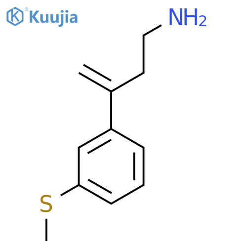 3-3-(methylsulfanyl)phenylbut-3-en-1-amine structure