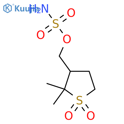 (2,2-dimethyl-1,1-dioxo-1lambda6-thiolan-3-yl)methyl sulfamate structure