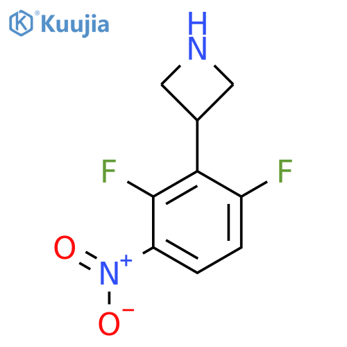 3-(2,6-difluoro-3-nitrophenyl)azetidine structure