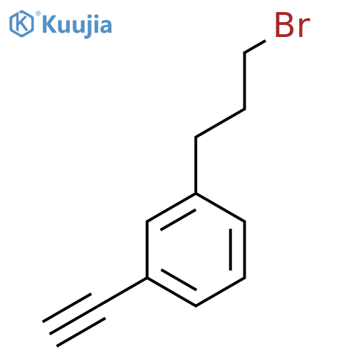 1-(3-bromopropyl)-3-ethynylbenzene structure