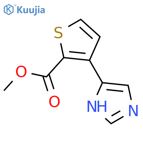 methyl 3-(1H-imidazol-4-yl)thiophene-2-carboxylate structure