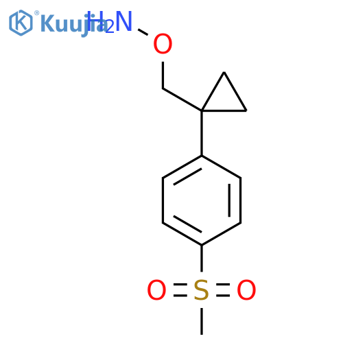 O-{1-(4-methanesulfonylphenyl)cyclopropylmethyl}hydroxylamine structure