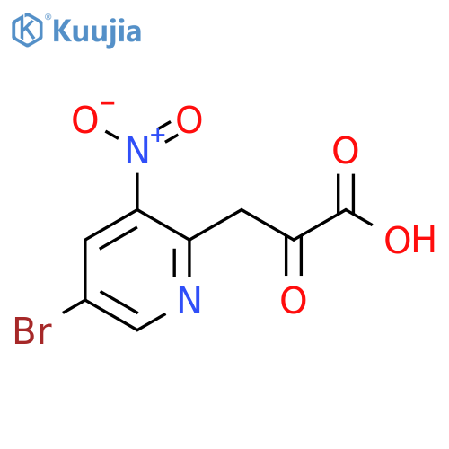 3-(5-bromo-3-nitropyridin-2-yl)-2-oxopropanoic acid structure