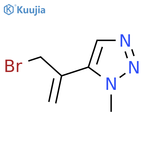 5-(3-bromoprop-1-en-2-yl)-1-methyl-1H-1,2,3-triazole structure