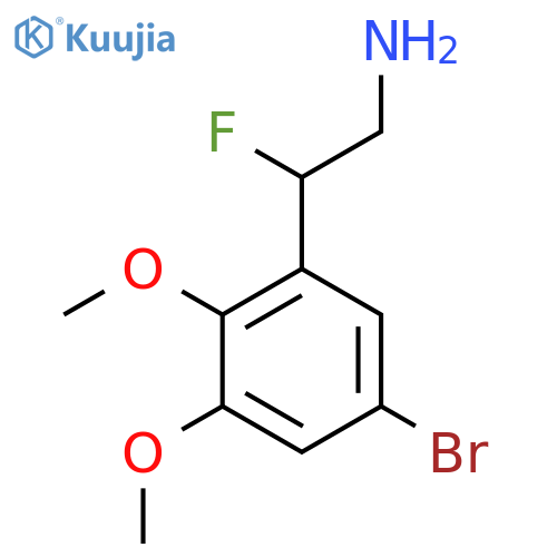 2-(5-bromo-2,3-dimethoxyphenyl)-2-fluoroethan-1-amine structure