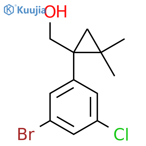 1-(3-bromo-5-chlorophenyl)-2,2-dimethylcyclopropylmethanol structure