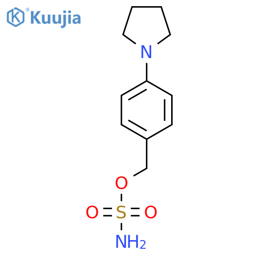 4-(pyrrolidin-1-yl)phenylmethyl sulfamate structure
