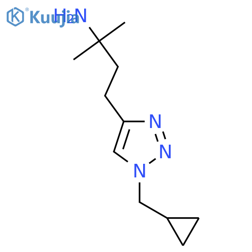 4-1-(cyclopropylmethyl)-1H-1,2,3-triazol-4-yl-2-methylbutan-2-amine structure