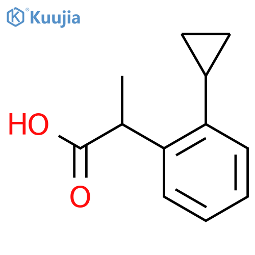 2-(2-cyclopropylphenyl)propanoic acid structure