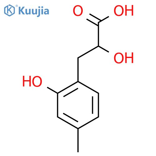 2-hydroxy-3-(2-hydroxy-4-methylphenyl)propanoic acid structure