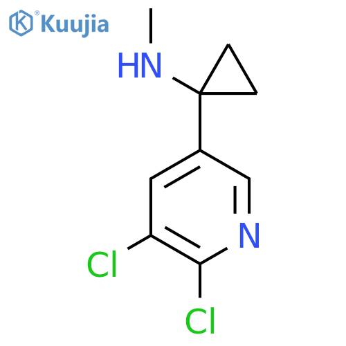 1-(5,6-dichloropyridin-3-yl)-N-methylcyclopropan-1-amine structure