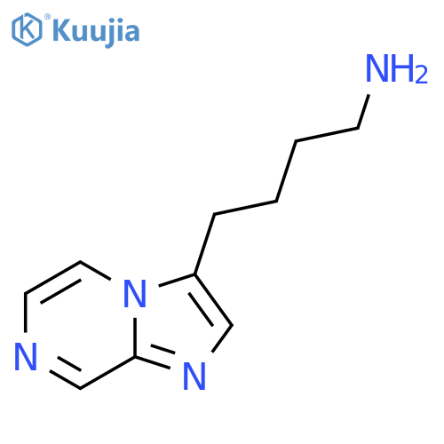 4-{imidazo1,2-apyrazin-3-yl}butan-1-amine structure