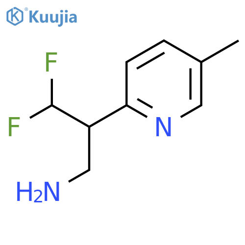 3,3-difluoro-2-(5-methylpyridin-2-yl)propan-1-amine structure