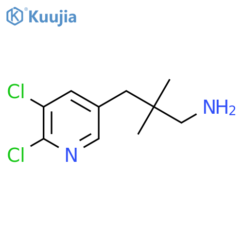 3-(5,6-dichloropyridin-3-yl)-2,2-dimethylpropan-1-amine structure
