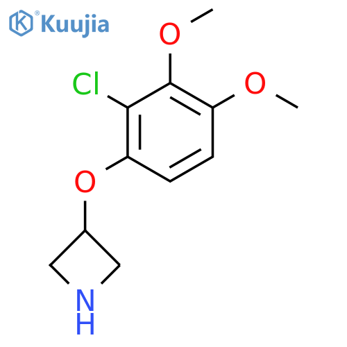 3-(2-chloro-3,4-dimethoxyphenoxy)azetidine structure