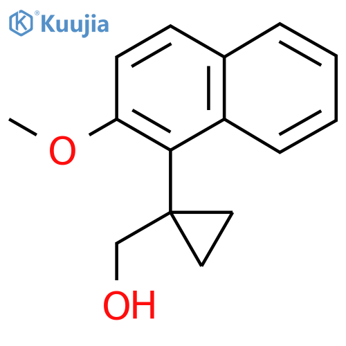 1-(2-methoxynaphthalen-1-yl)cyclopropylmethanol structure
