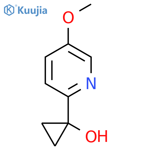 1-(5-methoxypyridin-2-yl)cyclopropan-1-ol structure