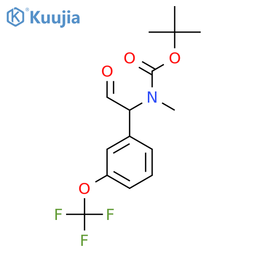 tert-butyl N-methyl-N-{2-oxo-1-3-(trifluoromethoxy)phenylethyl}carbamate structure