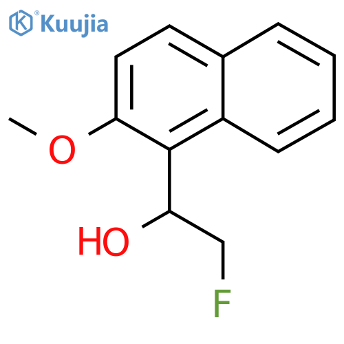 2-Fluoro-1-(2-methoxynaphthalen-1-yl)ethan-1-ol structure