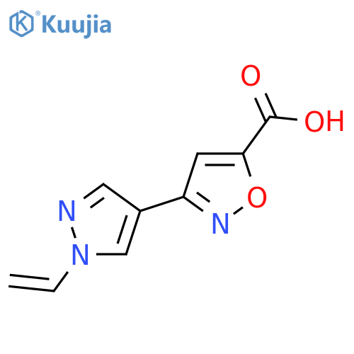 3-(1-ethenyl-1H-pyrazol-4-yl)-1,2-oxazole-5-carboxylic acid structure