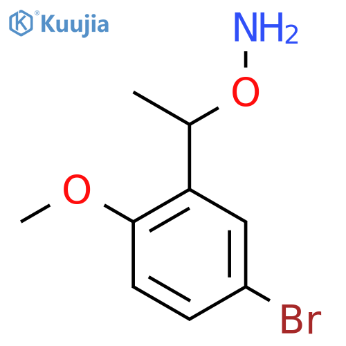 O-1-(5-bromo-2-methoxyphenyl)ethylhydroxylamine structure